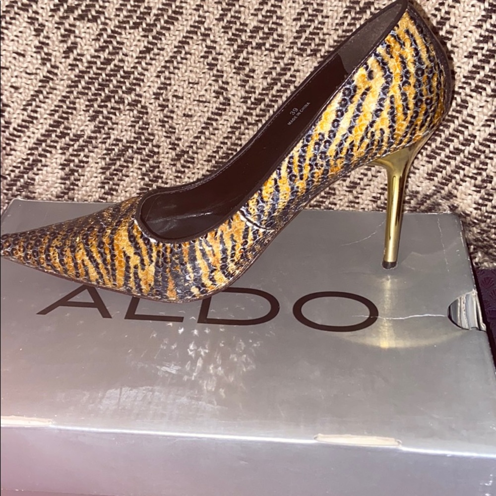 ALDO heel, animal print